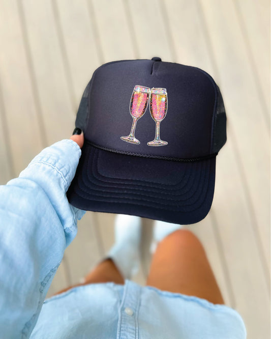 Champagne Toast Trucker Hat