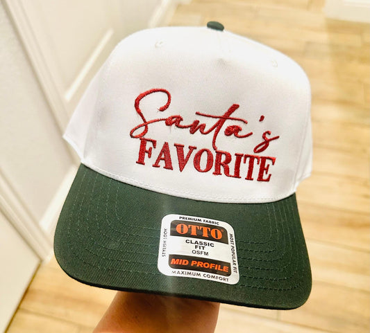 Santa’s Favorite Embroidery Hat