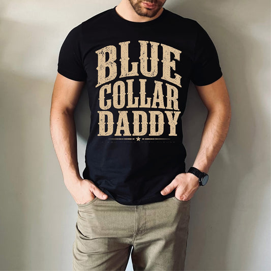 Blue Collar Daddy- Black Unisex Graphic Tee
