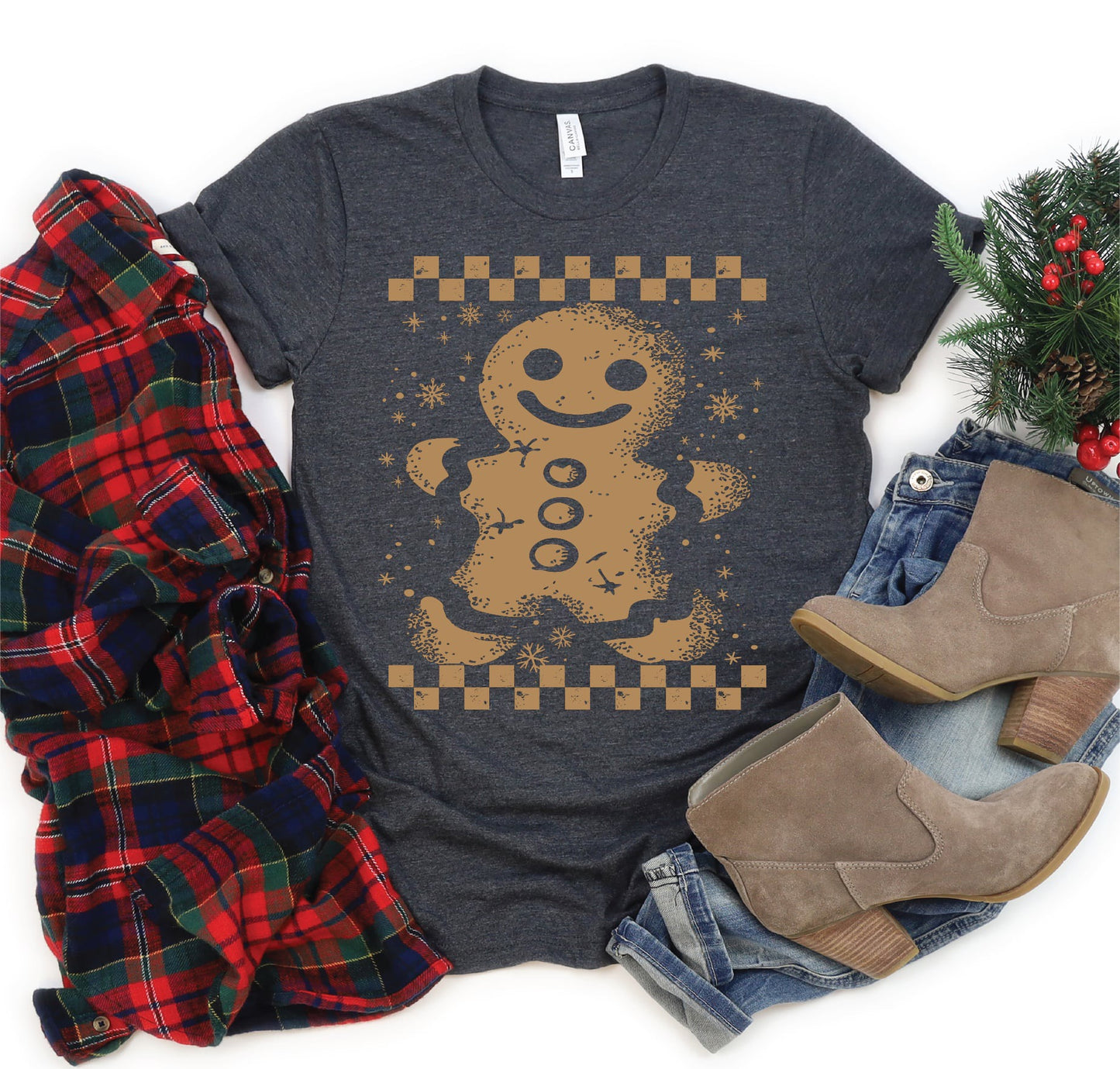 Checkered Gingerbread Man