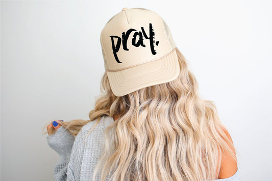 Pray- Tan Trucker Hat