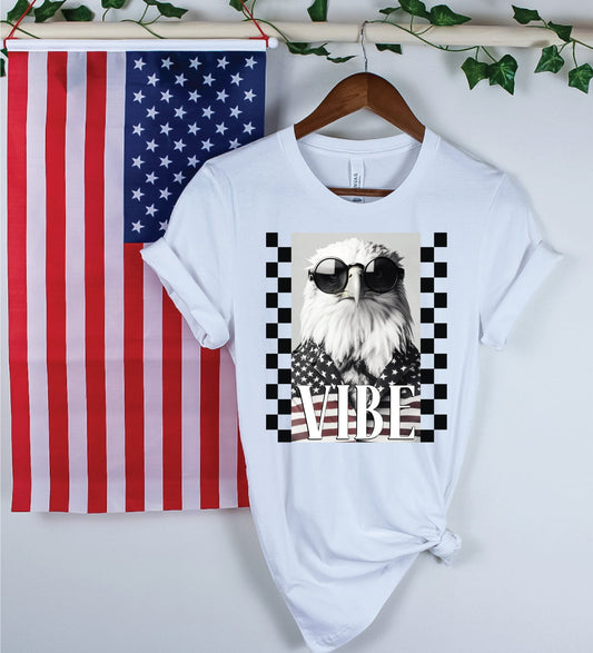 American Eagle Vibes White Unisex Graphic Tee
