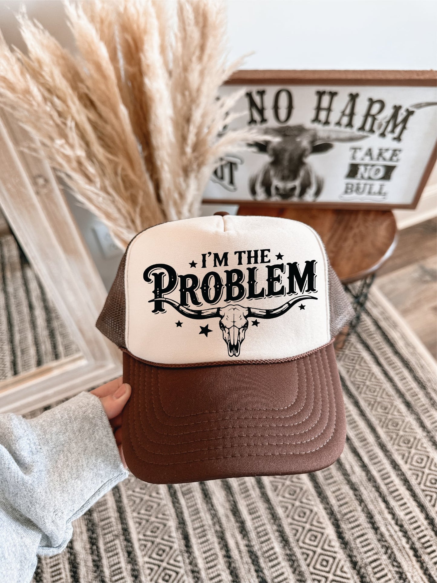 I’m the Problem Unisex Brown & Tan Unisex Foam Trucker Hat
