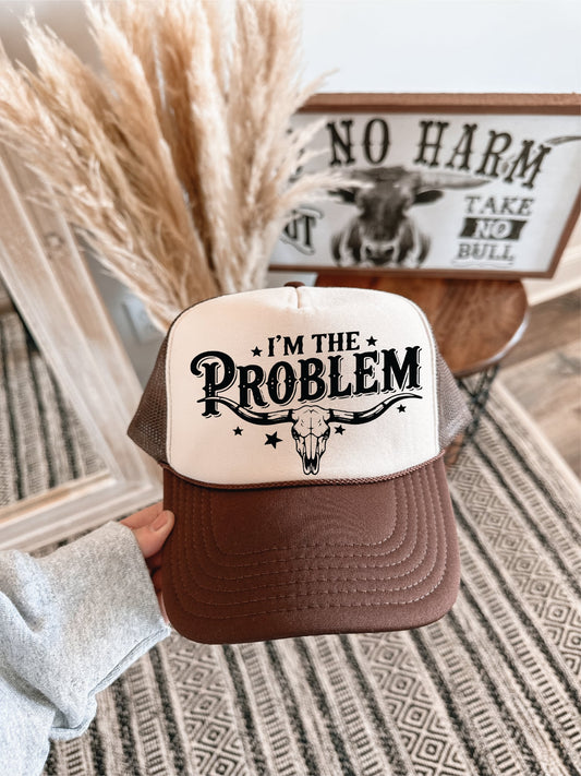I’m the Problem Unisex Brown & Tan Unisex Foam Trucker Hat