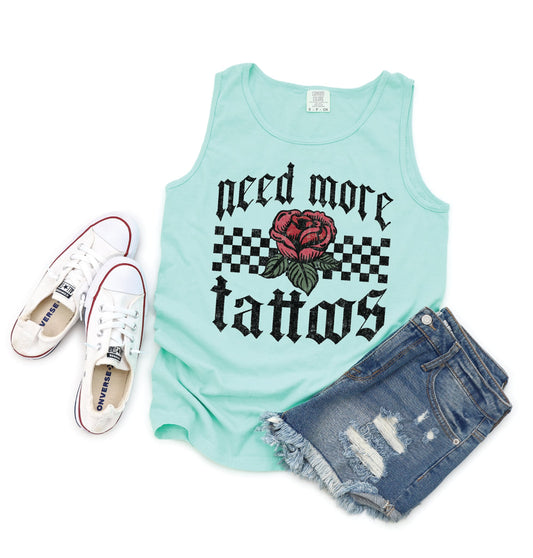 Need More Tattoos- Unisex Comfort Color Tank