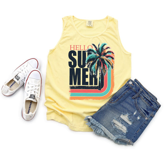 Hell Summer -Butter Comfort Color Unisex Graphic Tank Top