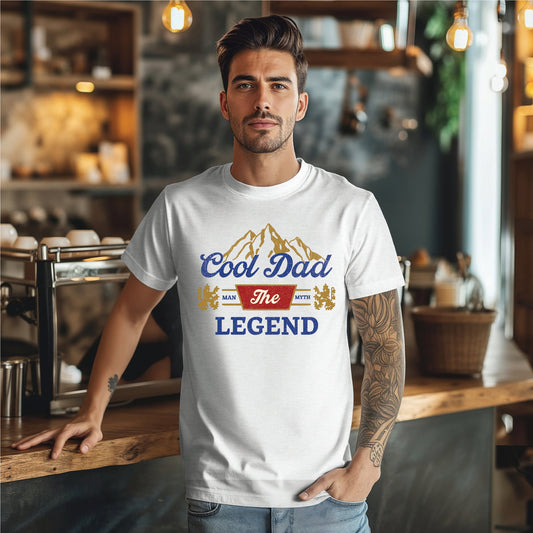 Cool Dad White Unisex Graphic Tee