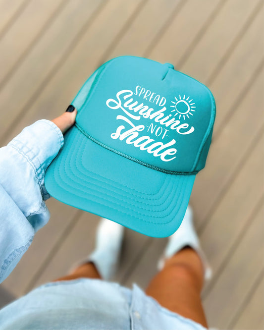 Spread Sunshine Now Shade Jade Unisex Foam Trucker Hat