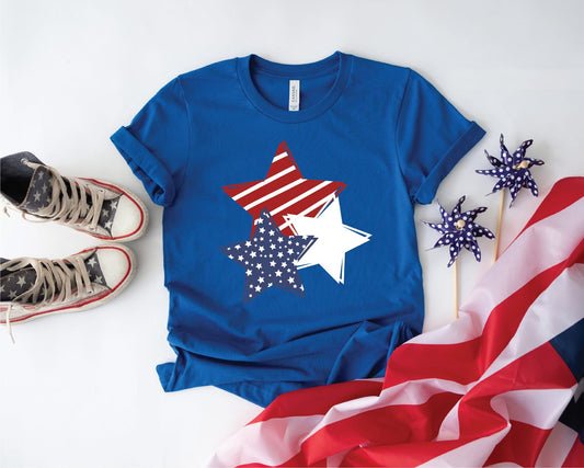 America Stars Royal Unisex Graphic Tee
