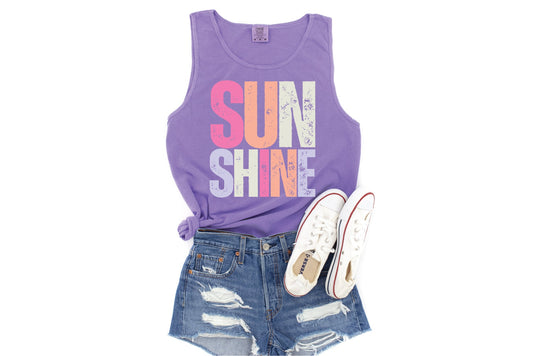 Sunshine Violet Unisex Graphic Tank Top