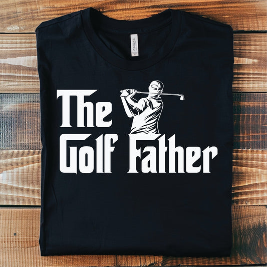 The Golf Father- Black Unisex Graphic Tee