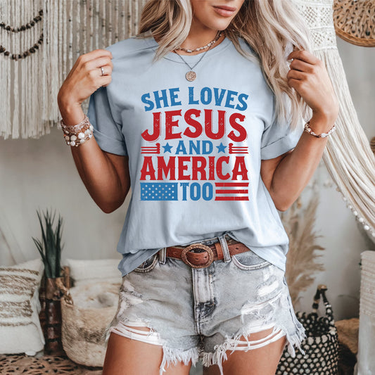She Loves Jesus and America Too