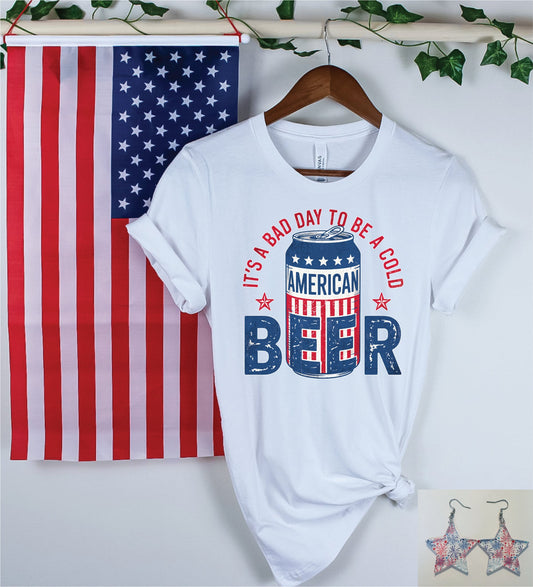 It’s A Bad Day To Be A Beer White Graphic Tee