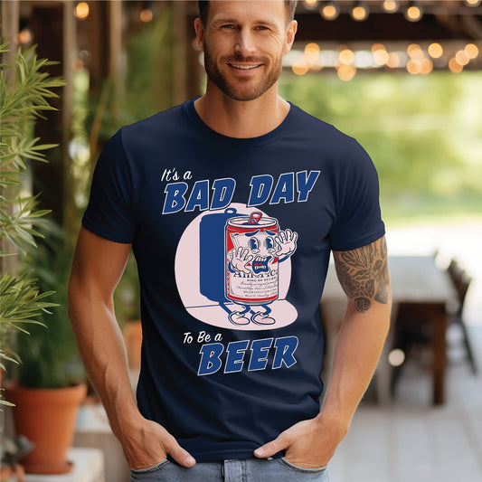 It’s A Bad Day To Be A Beer Navy Unisex Graphic Tee