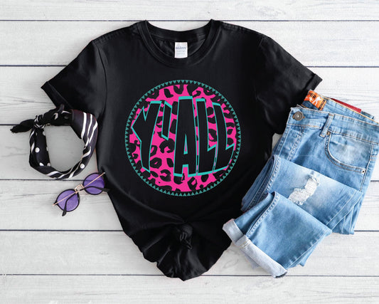 Yall Black Unisex Bella Canvas Graphic T-Shirt