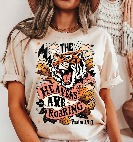 Heavens are Roaring- Ivory Comfort Color Unisex Graphic Tee