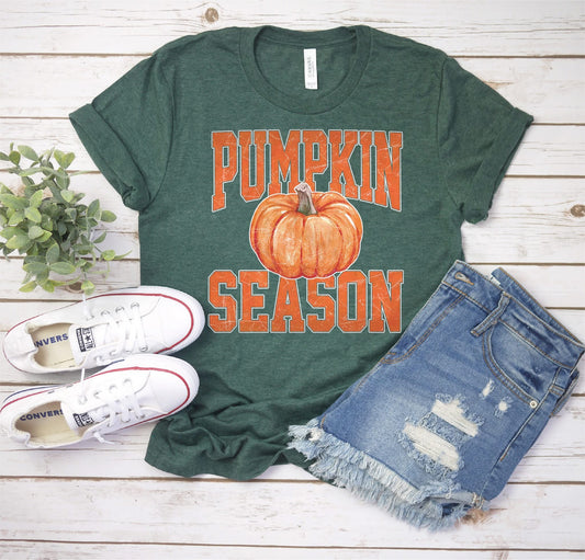 Pumpkin Season- Moss Comfort Color Unisex Graphic Tee