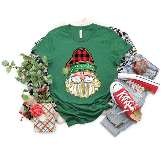 Doodle Santa- Comfort Color Unisex Graphic Tee