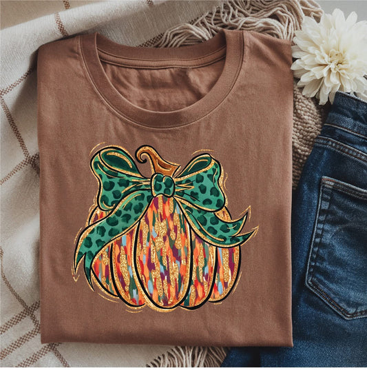 Painted Pumpkin - Espresso Comfort Color Unisex Graphic Tee