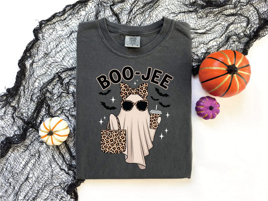 Boo-Jee Ghost- Pepper Comfort Color Unisex Graphic Tee
