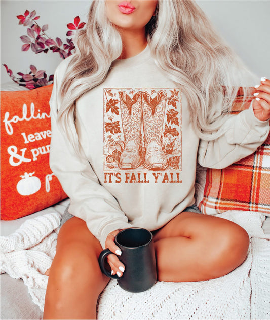 It’s Fall Yall- Unisex Graphic Sweater