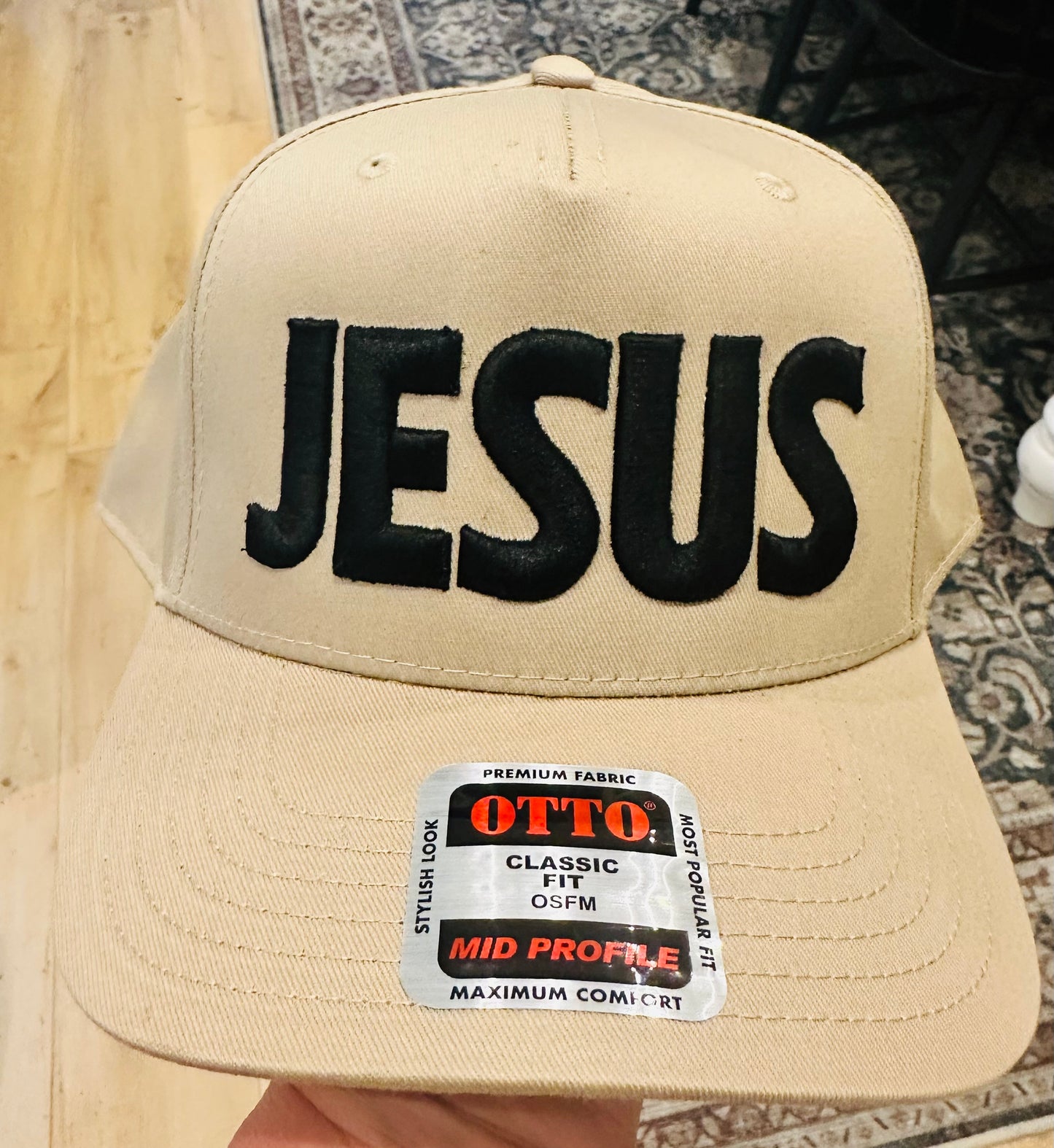 JESUS PUFF EMBROIDERY - UNISEX TRUCKER HAT