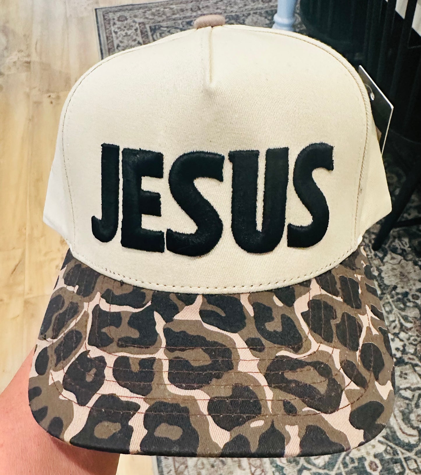 JESUS PUFF EMBROIDERY - UNISEX TRUCKER HAT