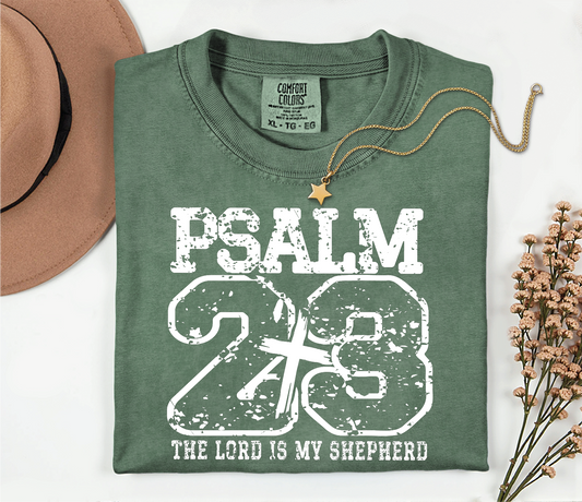 Psalm 23 - Comfort Color Unisex Graphic T-Shirt