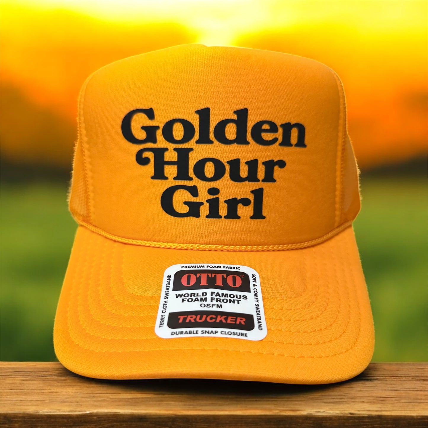 GOLDEN HOUR GIRL - UNISEX TRUCKER HAT