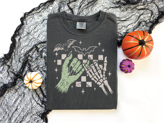 Vibin' With My Demons- Pepper Comfort Color Unisex Graphic Tee