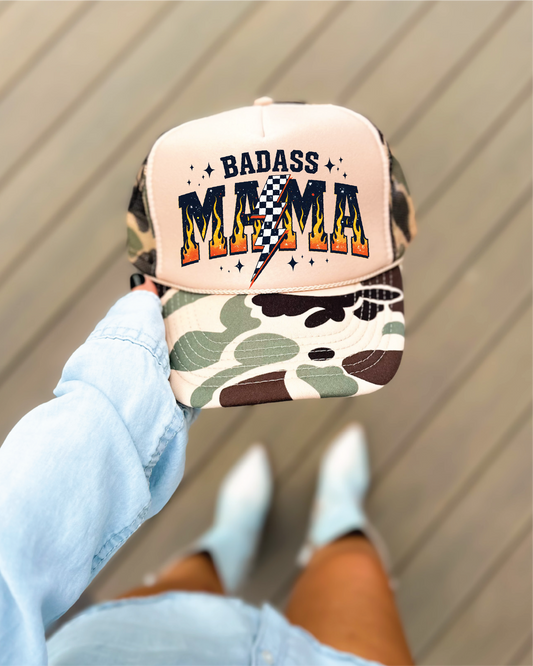 Bada$$ Mama- Duck Camo Unisex Foam Trucker Hat