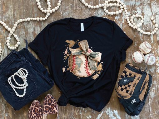 Baseball Bow Duck Camo- Unisex Comfort Color Graphic Tee