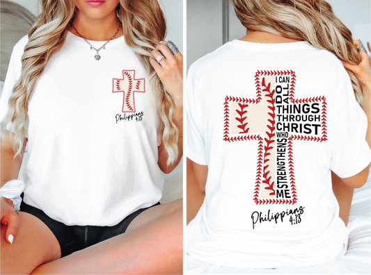 Baseball Cross- Comfort Color Unisex Graphic Tee