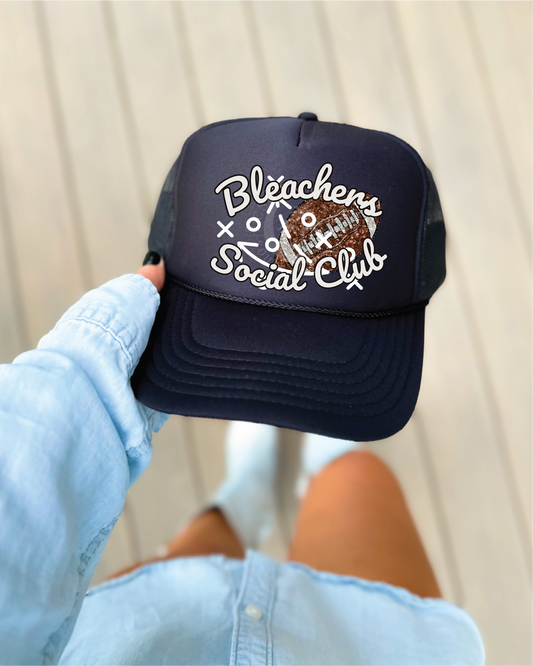 Bleachers Social Club- Black Unisex Foam Trucker Hat