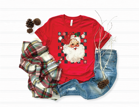 Checkered Santa