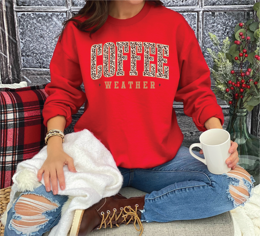 COFFEE WEATHER - UNISEX GRAPHIC SWEATSHIRT