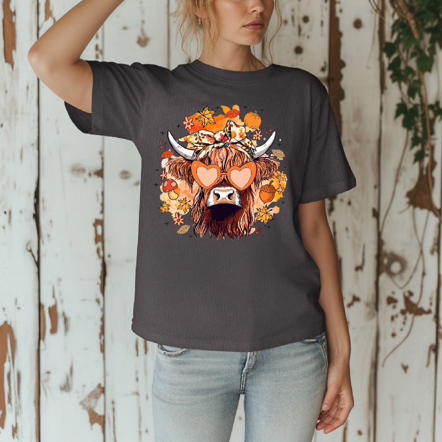 Fall Highland Cow