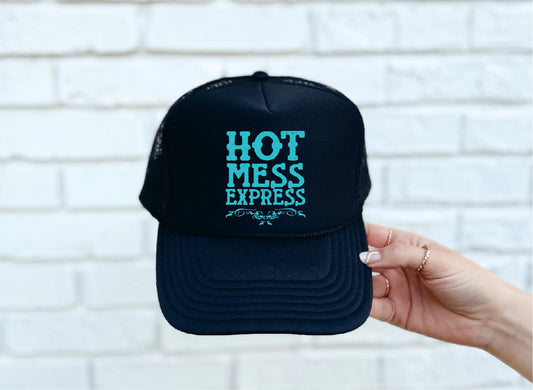 Hot Mess Express Black Trucker Hat