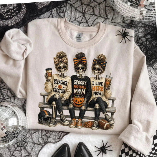 SPOOKY FOOTBALL MOM- Unisex Graphic Sweater