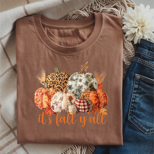 It's Fall Yall - Espresso Comfort Color Unisex Graphic Tee