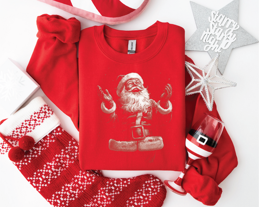 Joyful Santa - UNISEX GRAPHIC SWEATSHIRT