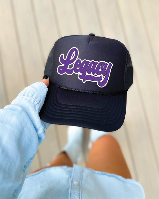 Legacy- Black Unisex Foam Trucker Hat