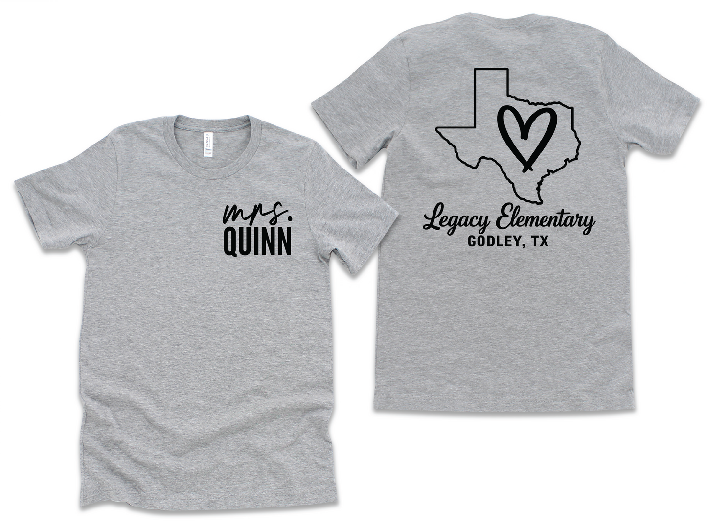 Legacy Elementary Texas Heart- Teachers Name Front (please email names to southernroute817@gmail.com)