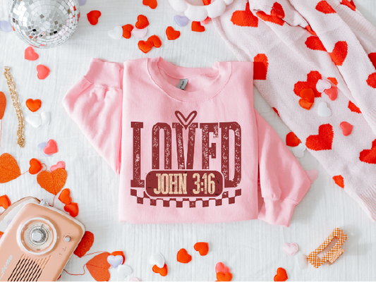 LOVED JOHN 3:16 - Unisex Graphic Sweater