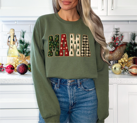Patterned Christmas Letters Mama