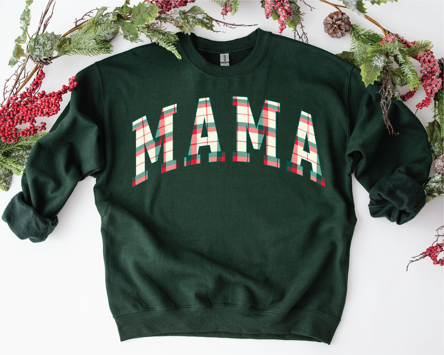 Mama Christmas Plaid