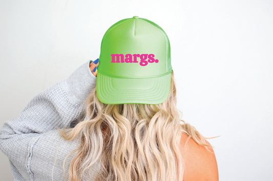 Margs. - Neon Green Unisex Foam Trucker Hat