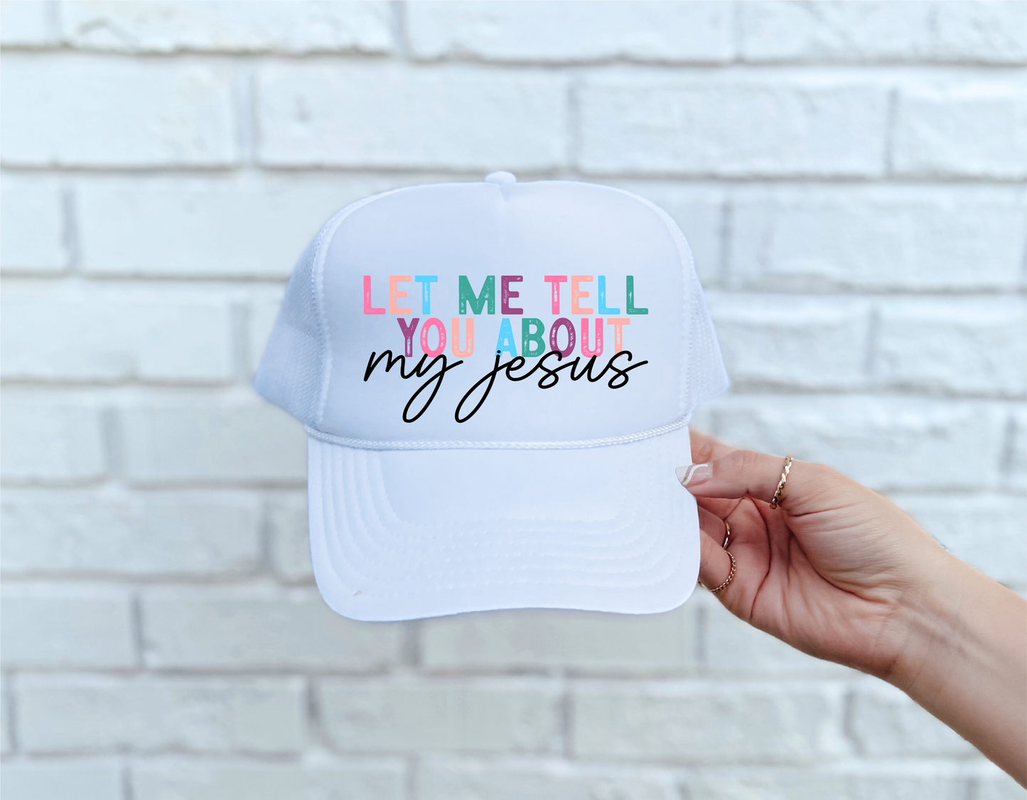 My Jesus White Trucker Hat