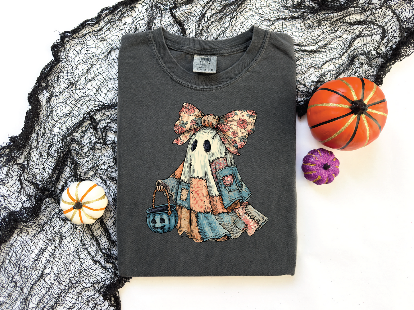 Patch Ghost - Pepper Comfort Color Unisex Graphic Tee