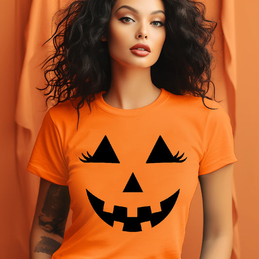 Orange Pumpkin Face